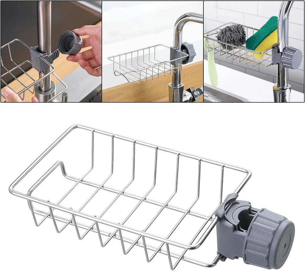 Nestlyra Rotating Faucet Sink Caddy