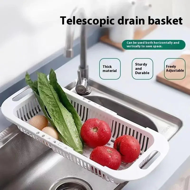 Nestlyra Adjustable Telescopic Sink Drain Rack
