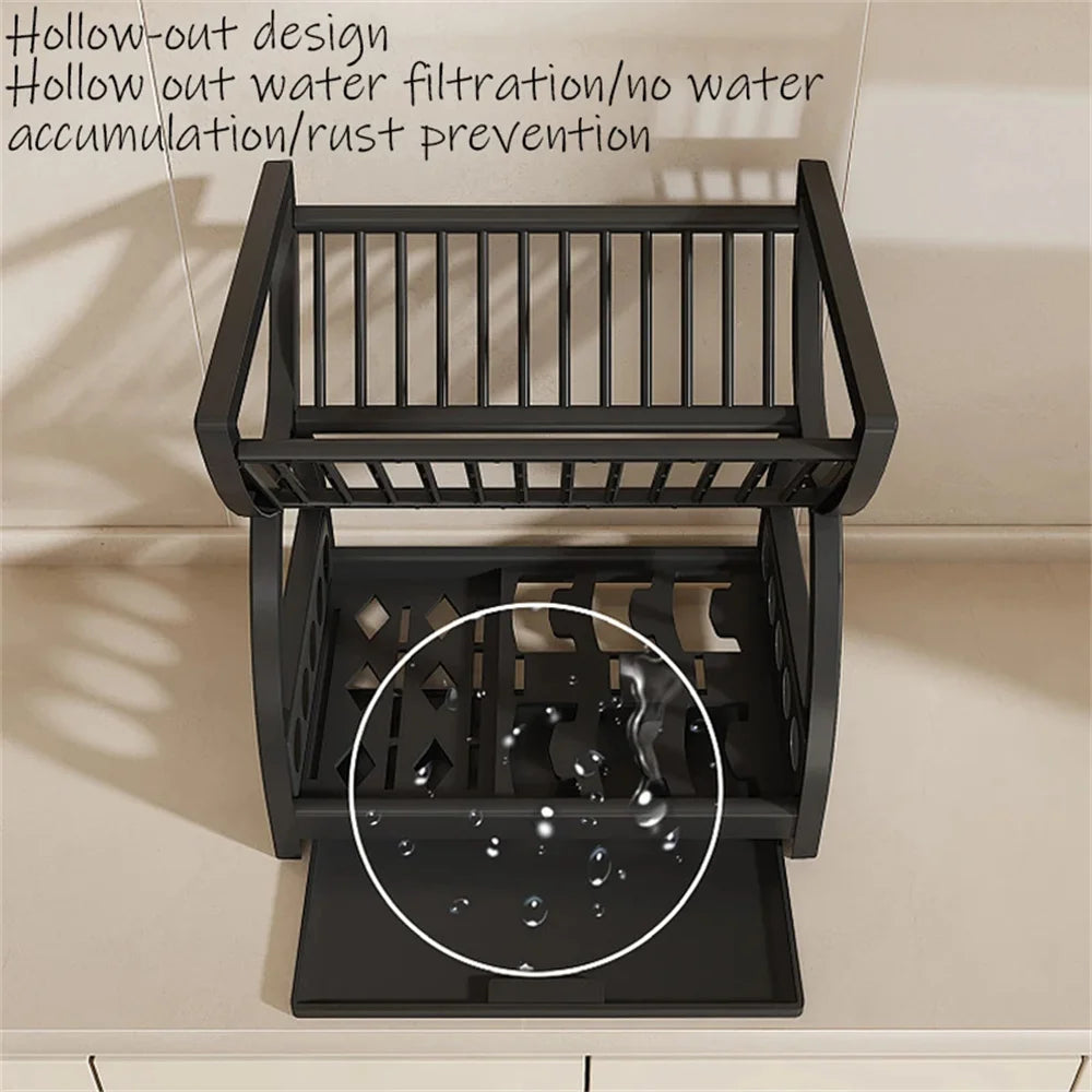 Nestlyra 2-Tier Dish & Bowl Storage Rack