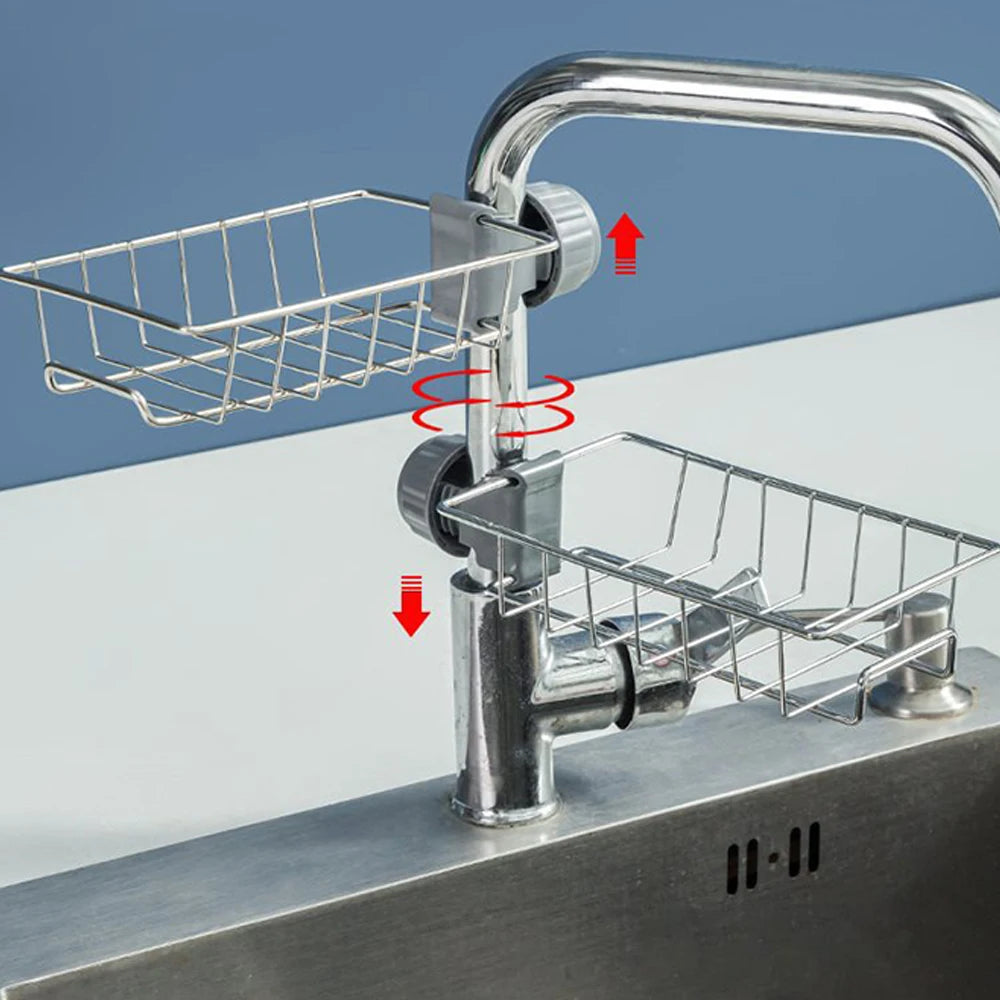 Nestlyra Rotating Faucet Sink Caddy
