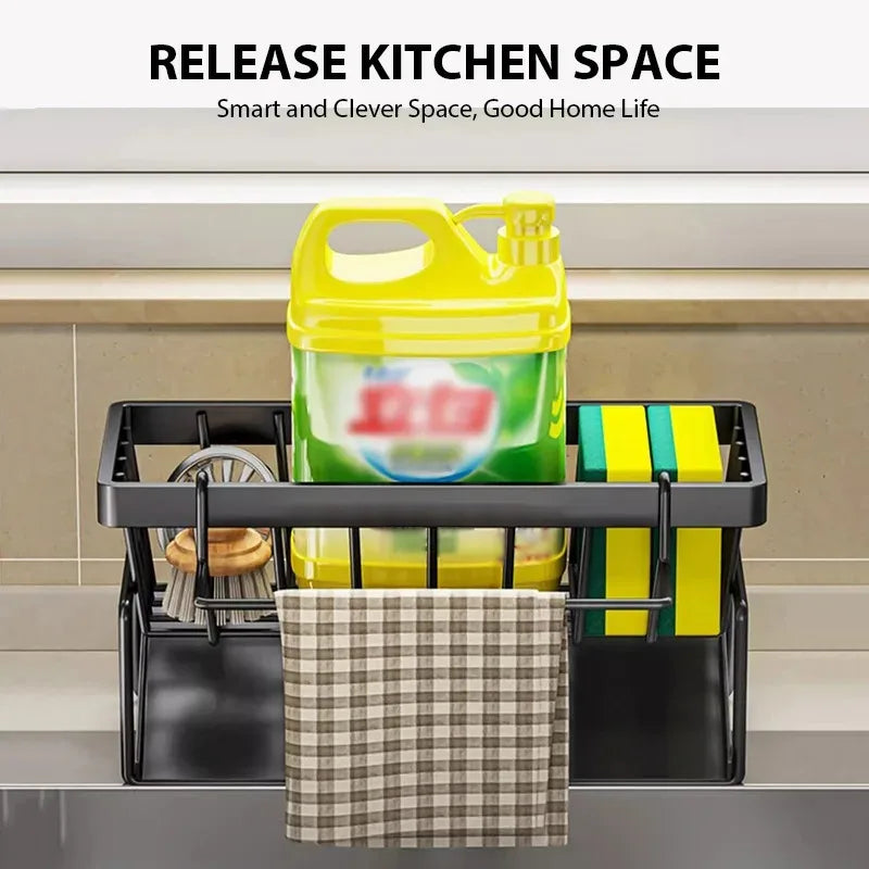 Nestlyra Multi-Use Sink Drain Rack Organizer