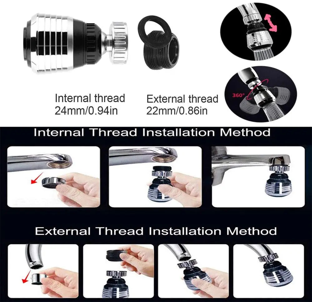 Nestlyra 360° Dual-Mode Faucet Extender