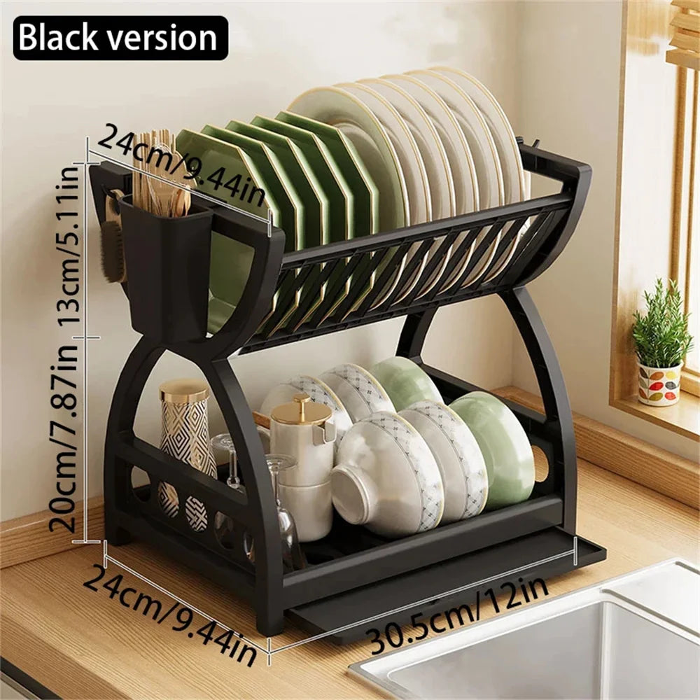 Nestlyra 2-Tier Dish & Bowl Storage Rack