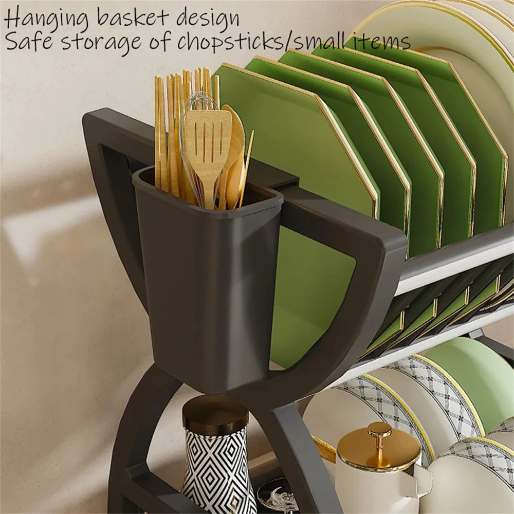 Nestlyra 2-Tier Dish & Bowl Storage Rack