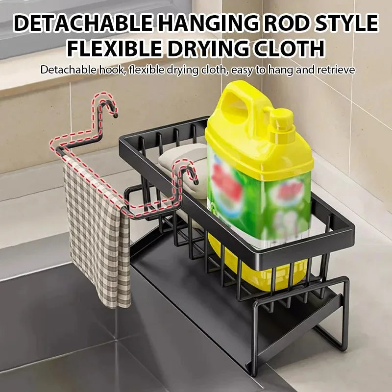 Nestlyra Multi-Use Sink Drain Rack Organizer