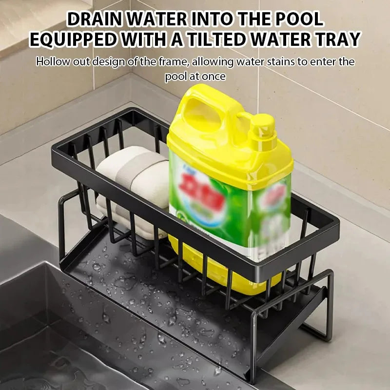Nestlyra Multi-Use Sink Drain Rack Organizer